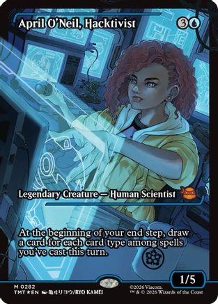 April O'Neil, Hacktivist (0282) (Showcase) (TMT-282) - Teenage Mutant Ninja Turtles Foil