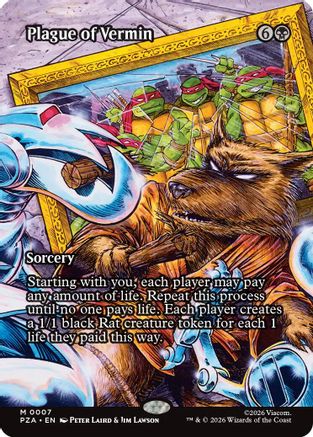 Plague of Vermin (Borderless) (PZA-007) - Teenage Mutant Ninja Turtles Eternal-Legal