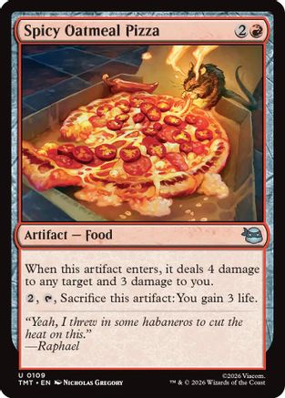 Spicy Oatmeal Pizza (TMT-109) - Teenage Mutant Ninja Turtles