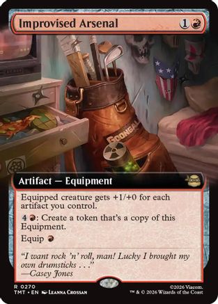 Improvised Arsenal (Extended Art) (TMT-270) - Teenage Mutant Ninja Turtles Foil