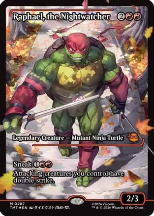 Raphael, the Nightwatcher (Showcase) (TMT-287) - Teenage Mutant Ninja Turtles Foil