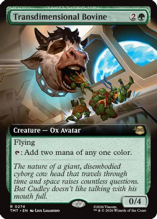 Transdimensional Bovine (Extended Art) (TMT-274) - Teenage Mutant Ninja Turtles Foil