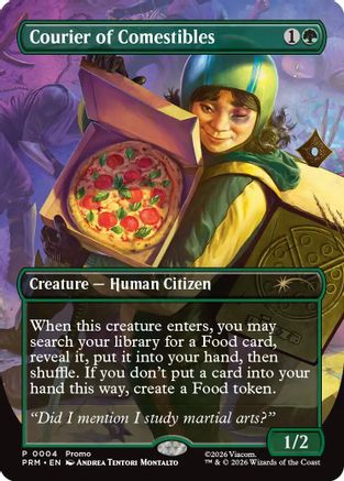 Courier of Comestibles (Borderless) (UMP-004) - Unique and Miscellaneous Promos Foil