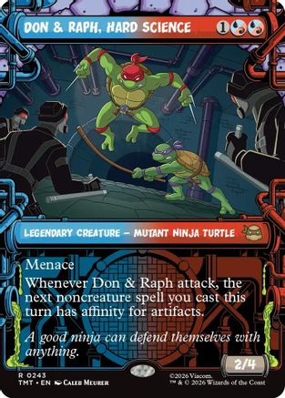 Don & Raph, Hard Science (Showcase) (TMT-243) - Teenage Mutant Ninja Turtles