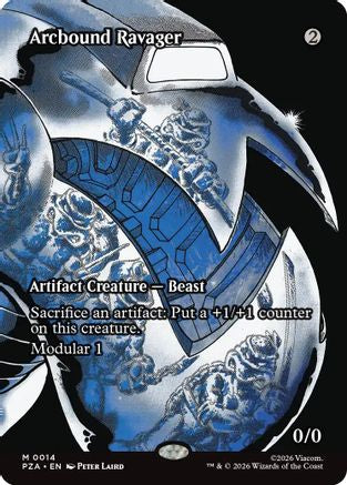 Arcbound Ravager (Borderless) (PZA-014) - Teenage Mutant Ninja Turtles Eternal-Legal Foil