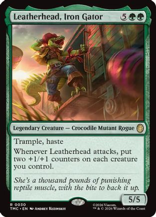 Leatherhead, Iron Gator (TMC-030) - Commander: Teenage Mutant Ninja Turtles