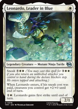 Leonardo, Leader in Blue (TMT-016) - Teenage Mutant Ninja Turtles