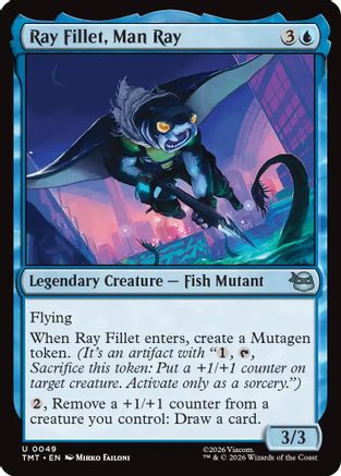 Ray Fillet, Man Ray (TMT-049) - Teenage Mutant Ninja Turtles