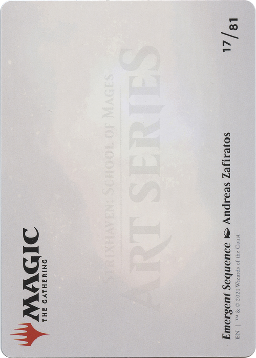 Emergent Sequence // Emergent Sequence (ASTX-017) - Strixhaven Art Series (Borderless)