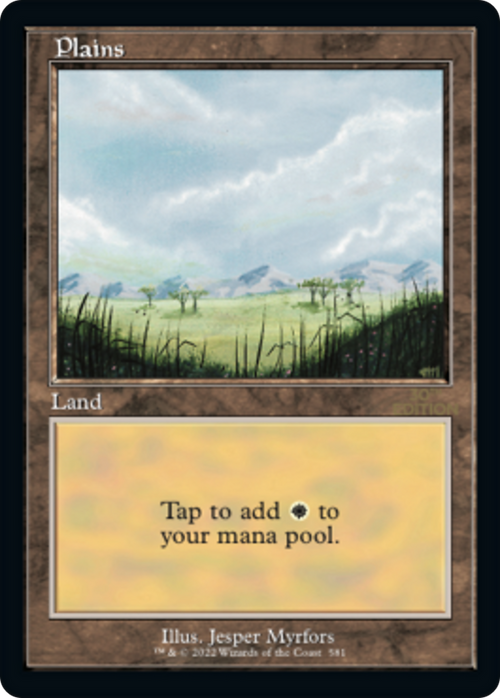 Plains (581) (Retro Frame) (30A-581) - 30th Anniversary Edition