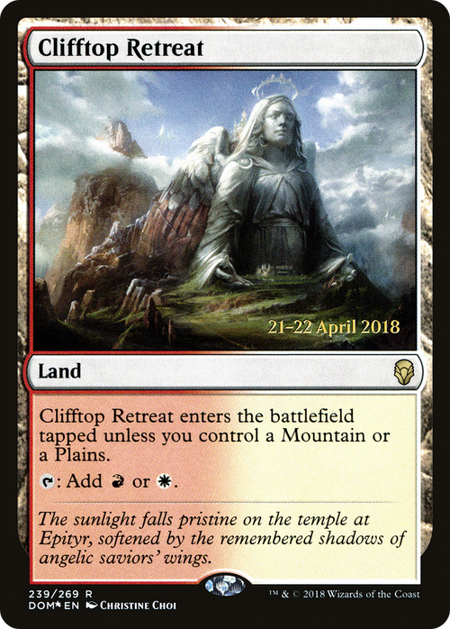 Clifftop Retreat (PRE-239S) - Dominaria Promos Foil