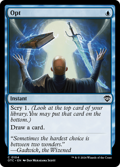 Opt (OTC-104) - Outlaws of Thunder Junction Commander