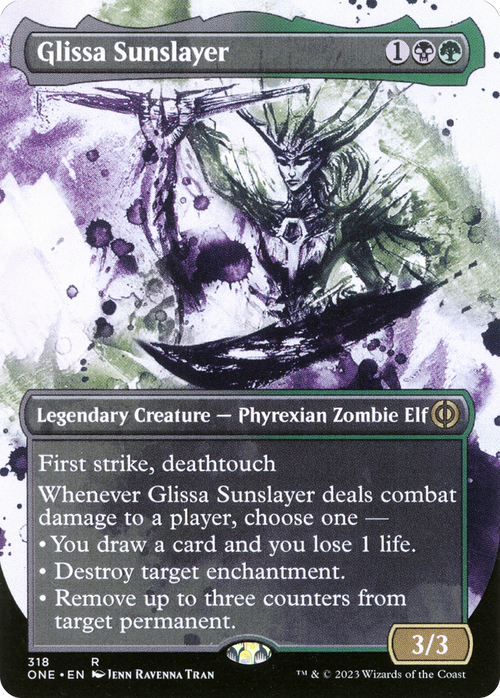 Glissa Sunslayer (Showcase) (ONE-318) - Phyrexia: All Will Be One: (Showcase) (Borderless)