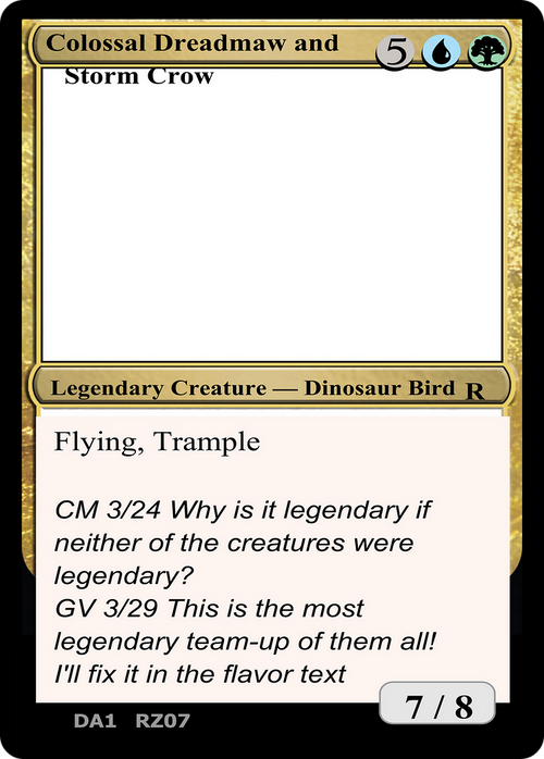 Colossal Dreadmaw and Storm Crow (UNK-) - Unknown Event