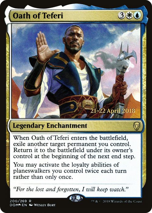 Oath of Teferi (PRE-200S) - Dominaria Promos Foil