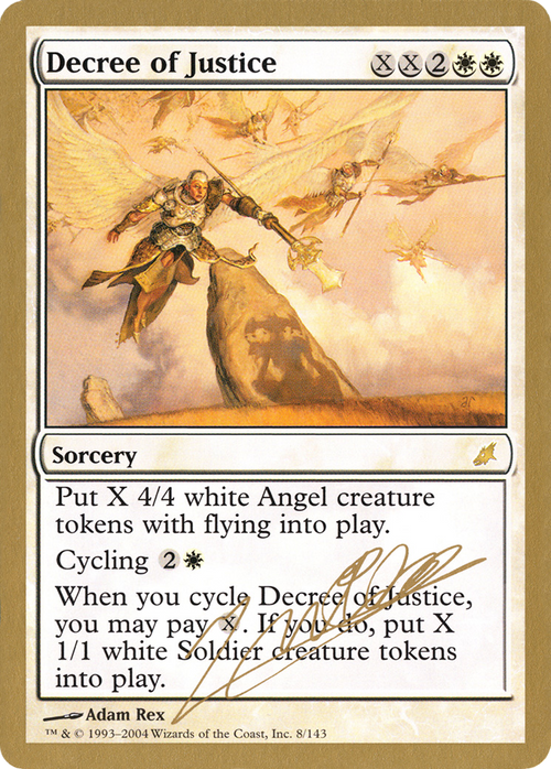 Decree of Justice - 2004 Julien Nuijten (SCG) (WCD-JN8) - World Championship Decks 2004