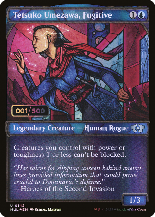 Tetsuko Umezawa, Fugitive (Serial Numbered) (MUL-142) - Multiverse Legends: (Showcase) Foil