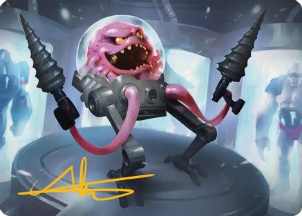 Krang, Master Mind Art Card (4/54) (Gold-Stamped Signature) (ASTMT-004) - Art Series: Teenage Mutant Ninja Turtles