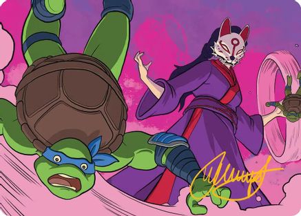 Kitsune's Technique Art Card (Gold-Stamped Signature) (ASTMT-024) - Art Series: Teenage Mutant Ninja Turtles