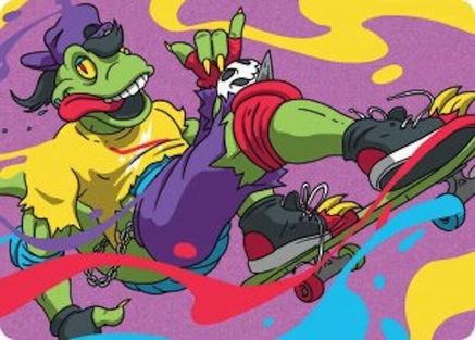 Mondo Gecko Art Card (ASTMT-026) - Art Series: Teenage Mutant Ninja Turtles