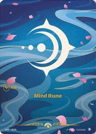 Mind Rune (R03b) (R03b) - Riftbound Organized Play Promotional Cards Foil