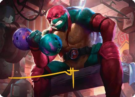 Raphael, Tough Turtle Art Card (Gold-Stamped Signature) (ASTMT-009) - Art Series: Teenage Mutant Ninja Turtles
