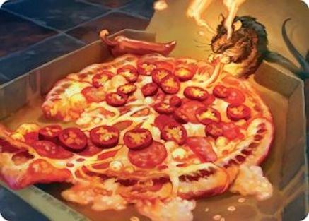 Spicy Oatmeal Pizza Art Card (ASTMT-011) - Art Series: Teenage Mutant Ninja Turtles