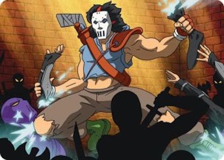 Casey Jones, Vigilante Art Card (ASTMT-028) - Art Series: Teenage Mutant Ninja Turtles