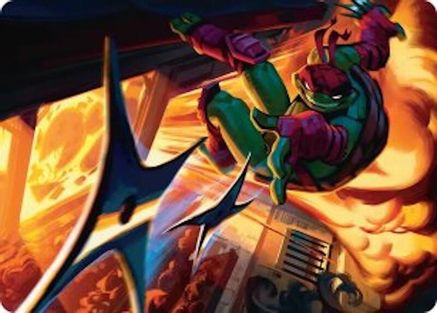Storm of Steel Art Card (ASTMT-048) - Art Series: Teenage Mutant Ninja Turtles