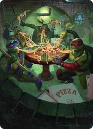 Food Chain Art Card (ASTMT-033) - Art Series: Teenage Mutant Ninja Turtles