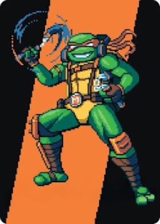 Michelangelo, the Heart Art Card (ASTMT-035) - Art Series: Teenage Mutant Ninja Turtles