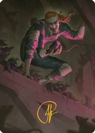 Rat King, the Chaosbringer Art Card (Gold-Stamped Signature) (ASTMT-053) - Art Series: Teenage Mutant Ninja Turtles