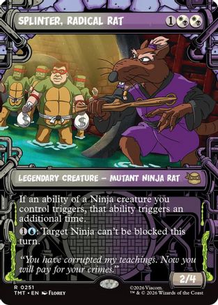 Splinter, Radical Rat (Showcase) (TMT-251) - Teenage Mutant Ninja Turtles
