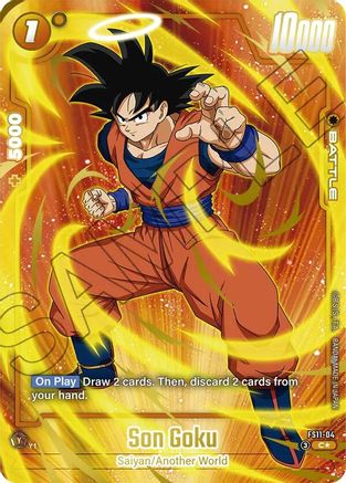 Son Goku - FS11-04 (Gold) (FS11-04) - Starter Deck EX The Phase of Evolution Holofoil
