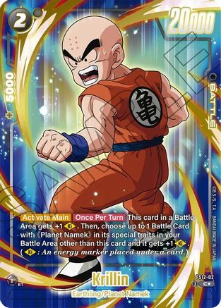 Krillin - FS12-02 (Gold) (FS12-02) - Starter Deck EX The Beat of Ki Holofoil