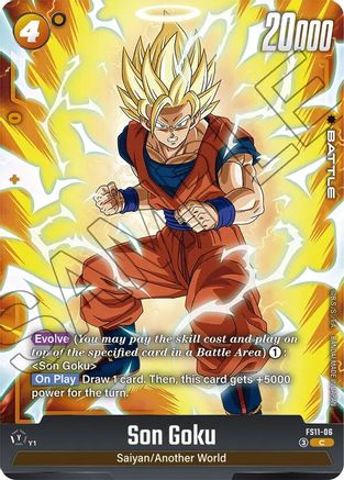 Son Goku - FS11-06 (FS11-06) - Starter Deck EX The Phase of Evolution Holofoil