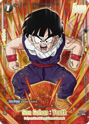 Son Gohan : Youth - FS12-08 (Gold) (FS12-08) - Starter Deck EX The Beat of Ki Holofoil