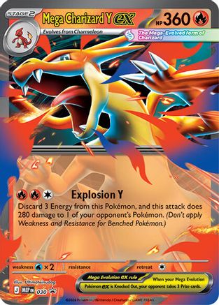 Mega Charizard Y ex 030  - Holofoil ME Mega Evolution Promo - Promo