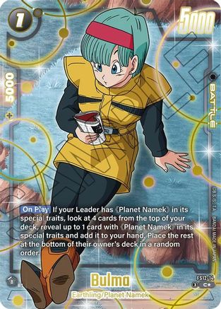 Bulma - FS12-14 (Gold) (FS12-14) - Starter Deck EX The Beat of Ki Holofoil