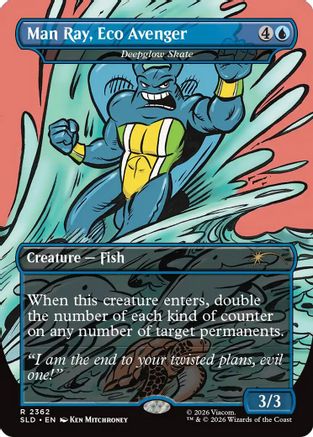 Man Ray, Eco Avenger - Deepglow Skate (SLD-2362) - Secret Lair Drop Series Foil