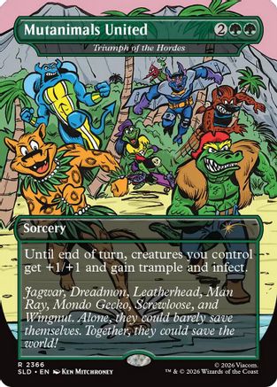 Mutanimals United - Triumph of the Hordes (SLD-2366) - Secret Lair Drop Series