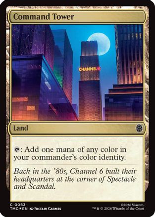 Command Tower (Surge Foil) (TMC-063) - Commander: Teenage Mutant Ninja Turtles Foil