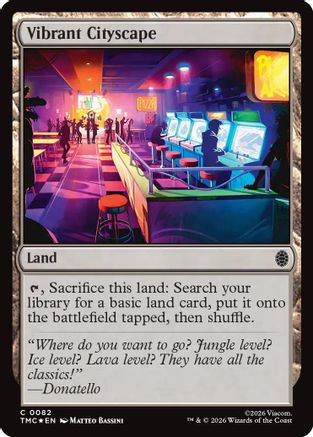 Vibrant Cityscape (Surge Foil) (TMC-082) - Commander: Teenage Mutant Ninja Turtles Foil