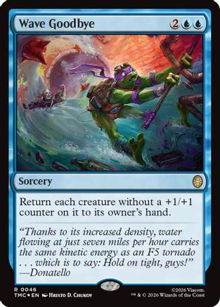 Wave Goodbye (Surge Foil) (TMC-046) - Commander: Teenage Mutant Ninja Turtles Foil