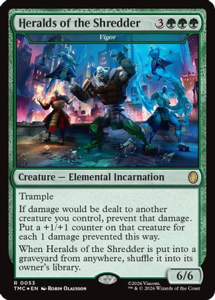 Heralds of the Shredder - Vigor (Surge Foil) (TMC-053) - Commander: Teenage Mutant Ninja Turtles Foil