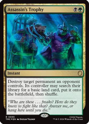 Assassin's Trophy (Surge Foil) (TMC-055) - Commander: Teenage Mutant Ninja Turtles Foil