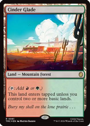 Cinder Glade (Surge Foil) (TMC-061) - Commander: Teenage Mutant Ninja Turtles Foil