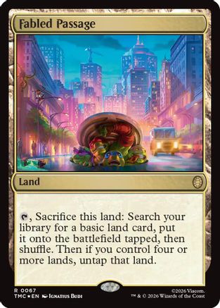 Fabled Passage (Surge Foil) (TMC-067) - Commander: Teenage Mutant Ninja Turtles Foil