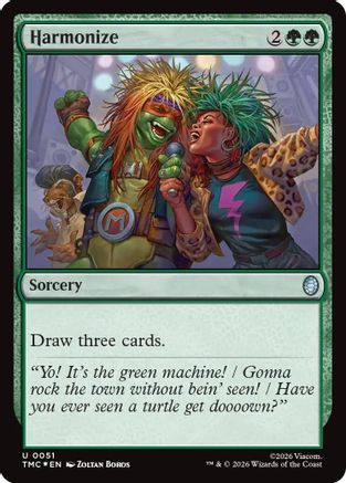 Harmonize (Surge Foil) (TMC-051) - Commander: Teenage Mutant Ninja Turtles Foil