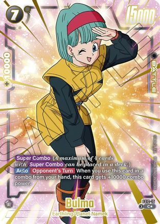 Bulma - FS12-15 (Gold) (FS12-15) - Starter Deck EX The Beat of Ki Holofoil